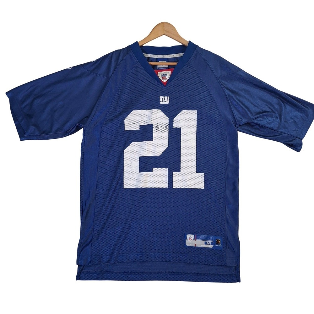 Reebok NFL New York Giants Tiki Barber 21 Jersey Men's Medium Blue